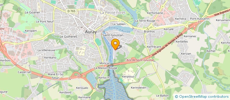 localisation de l'entreprise SOSERFI à AURAY
