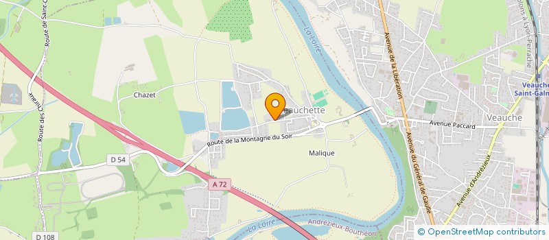localisation de l'entreprise SOSHAI à VEAUCHETTE