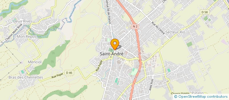 localisation de l'entreprise SOSIDAT à SAINT-ANDRE