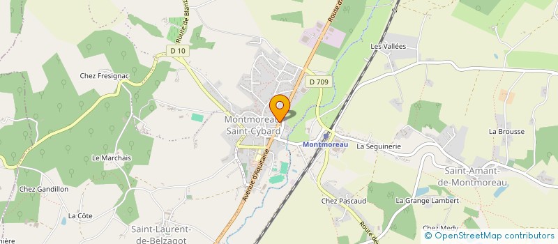 localisation de l'entreprise SOSINFORMATIQUE16 à MONTMOREAU