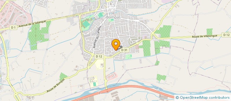 localisation de l'entreprise SOSINFORMATIQUE66  BOMPAS