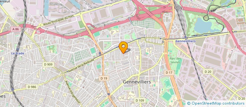 localisation de l'entreprise SOSIR à GENNEVILLIERS