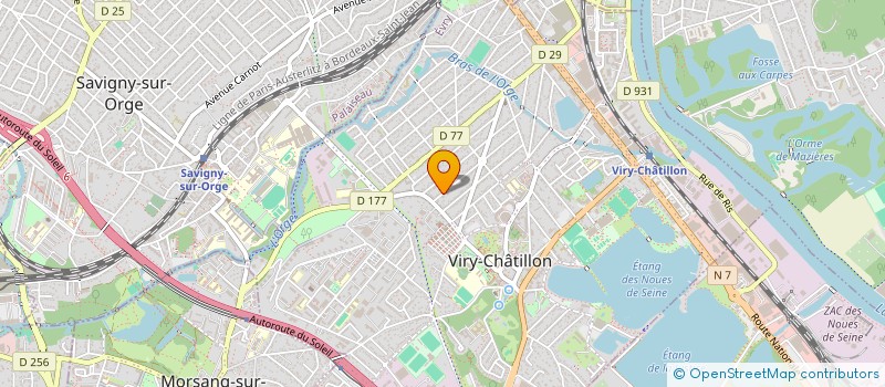 localisation de l'entreprise SOSNETTOYAGE91 à VIRY-CHATILLON