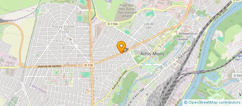 localisation de l'entreprise SOSO PRIMEUR  ATHIS-MONS