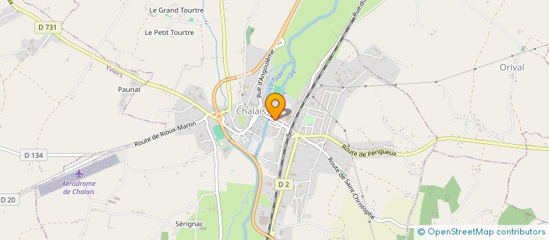 localisation de l'entreprise SOSOOOCUTE à CHALAIS