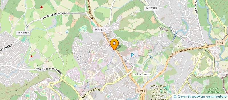 localisation de l'entreprise SOSSA  MONTPELLIER