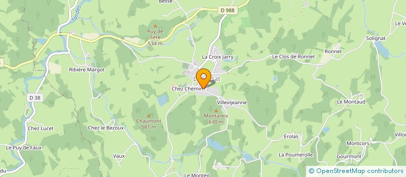 localisation de l'entreprise SOSSI B DUROT R à CHAMPAGNAT