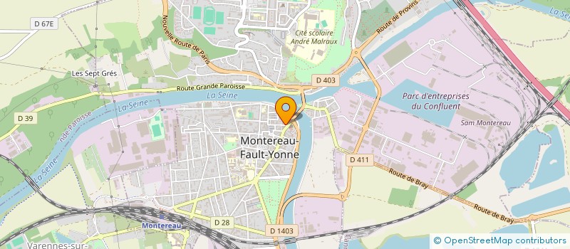 localisation de l'entreprise SOSSI INFORMATIQUE  MONTEREAU-FAULT-YONNE