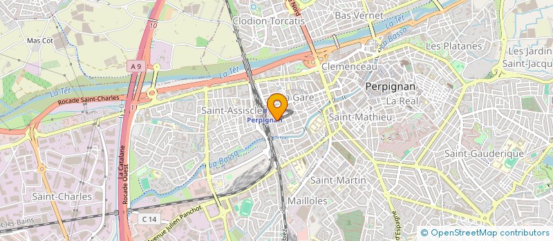 localisation de l'entreprise SOSTEA  PERPIGNAN