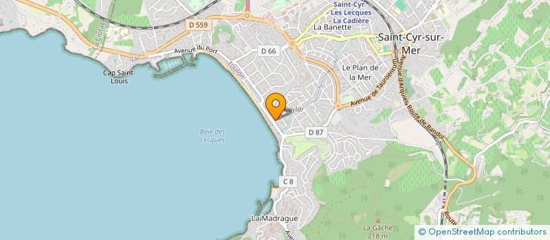 localisation de l'entreprise SOSTERIC à SAINT-CYR-SUR-MER