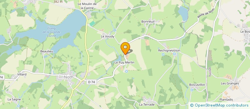 localisation de l'entreprise SOSTEROBIK  SAINT-MAURICE-LA-SOUTERRAINE