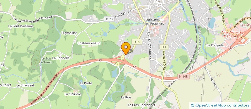 localisation de l'entreprise SOSTRANIENNE ASSISTANTES MATERNELLES à LA SOUTERRAINE