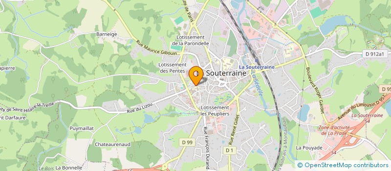 localisation de l'entreprise SOSTRANIENNE D'ACTIVITES FAMILIALES à LA SOUTERRAINE