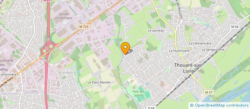 localisation de l'entreprise SOSUA  THOUARE-SUR-LOIRE