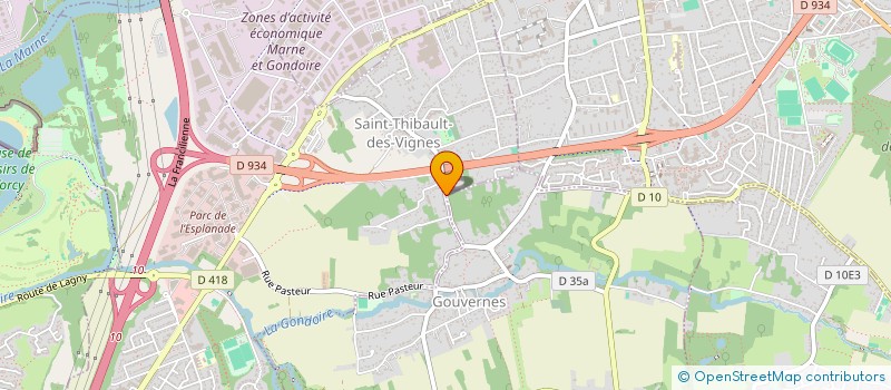 localisation de l'entreprise SOSY DELICE  SAINT-THIBAULT-DES-VIGNES