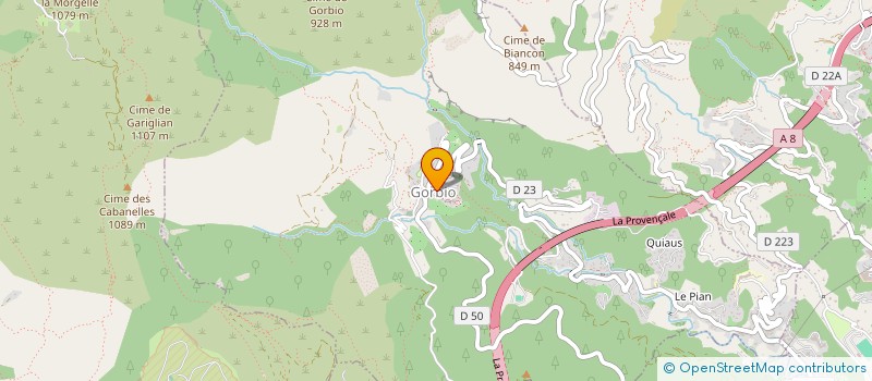 localisation de l'entreprise SOTA ORME  GORBIO