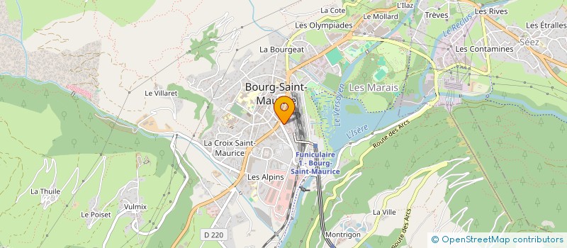 localisation de l'entreprise SOTARBAT 360 à BOURG-SAINT-MAURICE