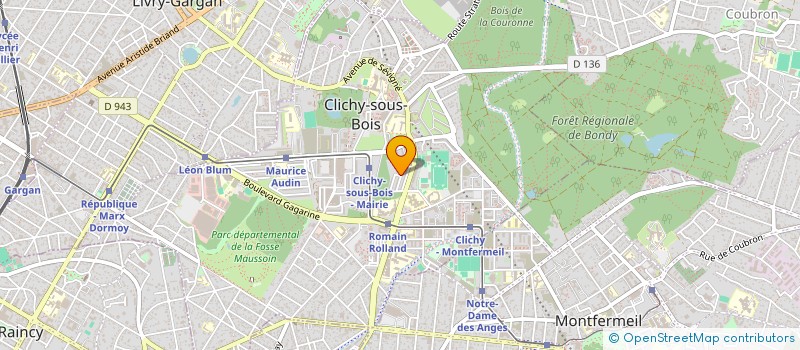 localisation de l'entreprise SOTEB à CLICHY-SOUS-BOIS