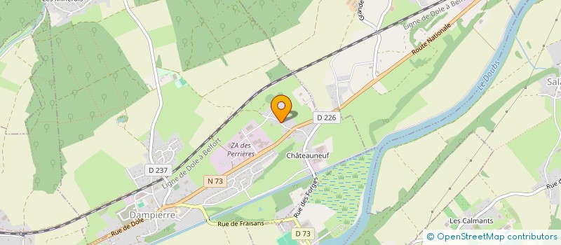localisation de l'entreprise SOTEC à DAMPIERRE