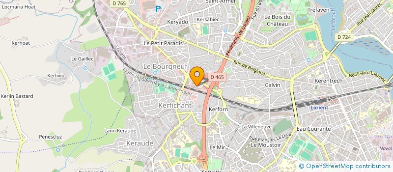 localisation de l'entreprise SOTELCOM à LORIENT