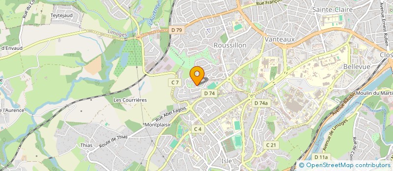 localisation de l'entreprise SOTELEC à LIMOGES