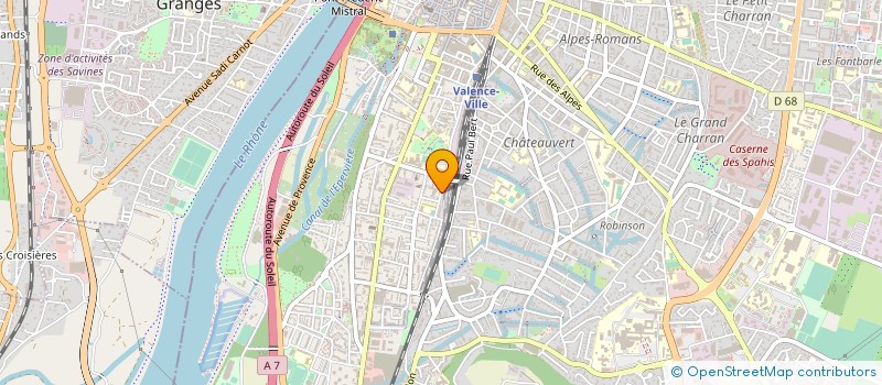 localisation de l'entreprise SOTELEC SERVICES SONO  VALENCE