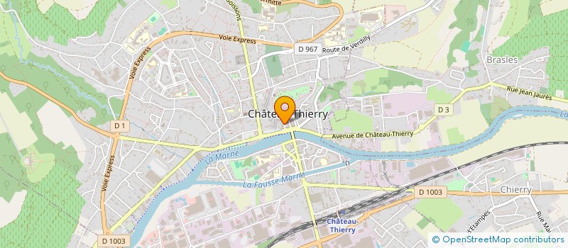 localisation de l'entreprise SOTELEM à CHATEAU-THIERRY