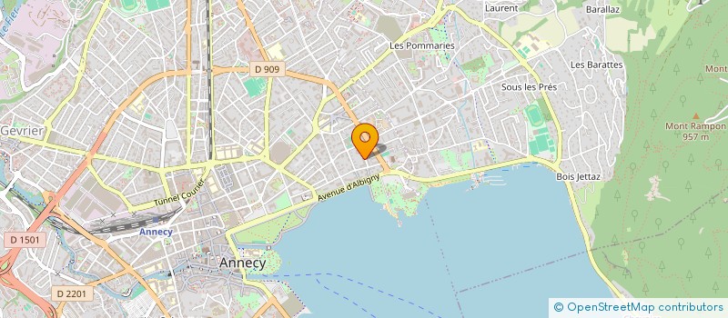 localisation de l'entreprise SOTELES à ANNECY
