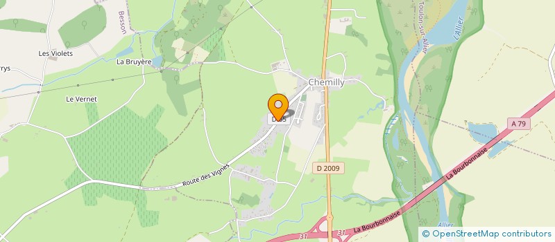 localisation de l'entreprise SOTELI  CHEMILLY