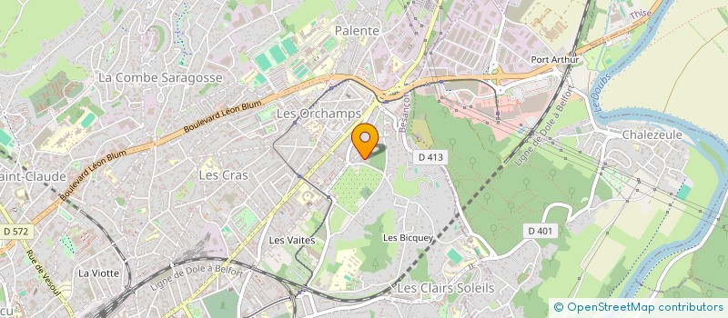 localisation de l'entreprise SOTELY  BESANCON