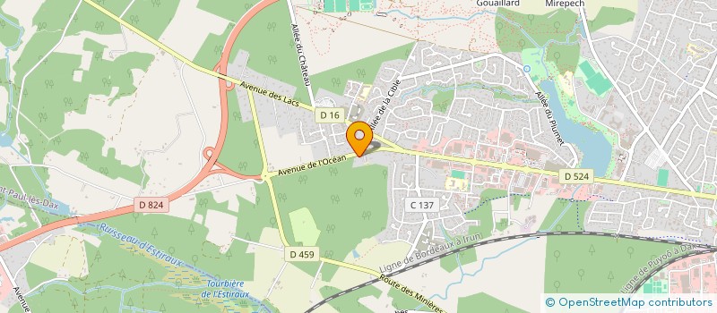 localisation de l'entreprise SOTERAS JEAN MARC  SAINT-PAUL-LES-DAX