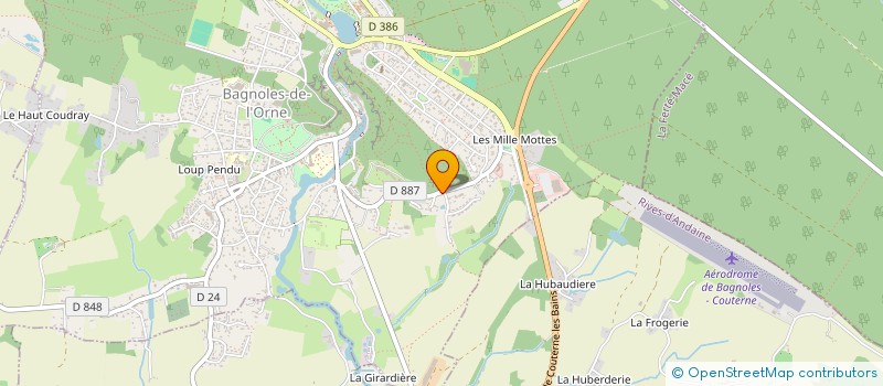 localisation de l'entreprise SOTERIA  BAGNOLES DE L'ORNE NORMANDIE