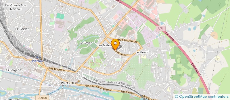 localisation de l'entreprise SOTETEL  VIERZON