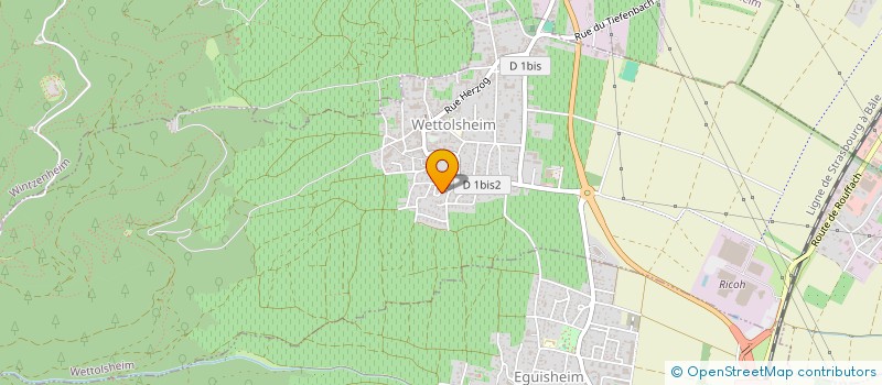 localisation de l'entreprise SOTHILEX  WETTOLSHEIM