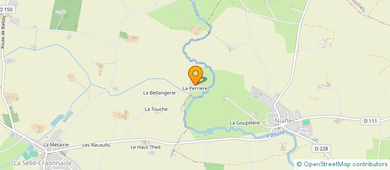 localisation de l'entreprise SOTIB à BOUCHAMPS LES CRAON