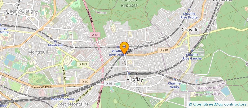 localisation de l'entreprise SOTIBAT  VIROFLAY