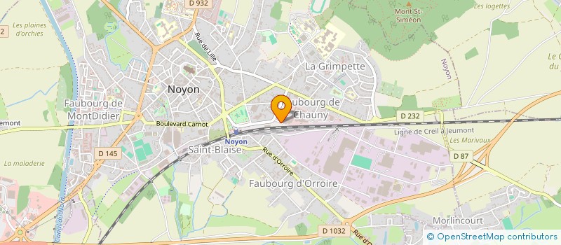 localisation de l'entreprise SOTIC à NOYON