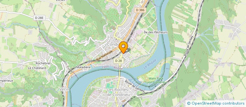 localisation de l'entreprise SOTIC INDUSTRIE SA  CONDRIEU