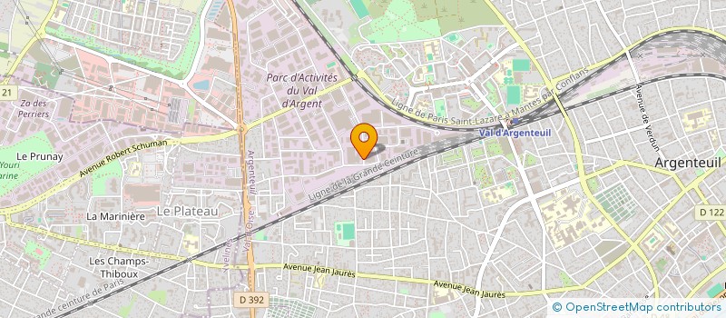 localisation de l'entreprise SOTIM à ARGENTEUIL