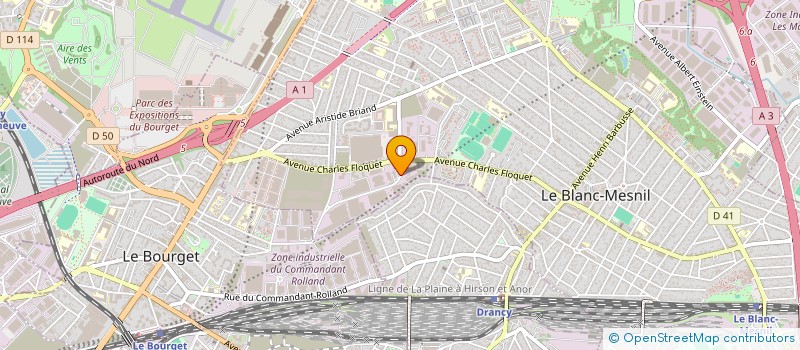 localisation de l'entreprise SOTIMAT-SINEGO à LE BLANC-MESNIL
