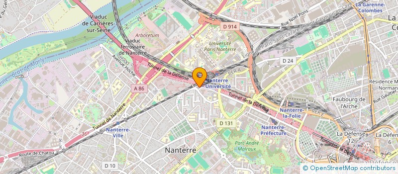localisation de l'entreprise SOTIRAMA à NANTERRE