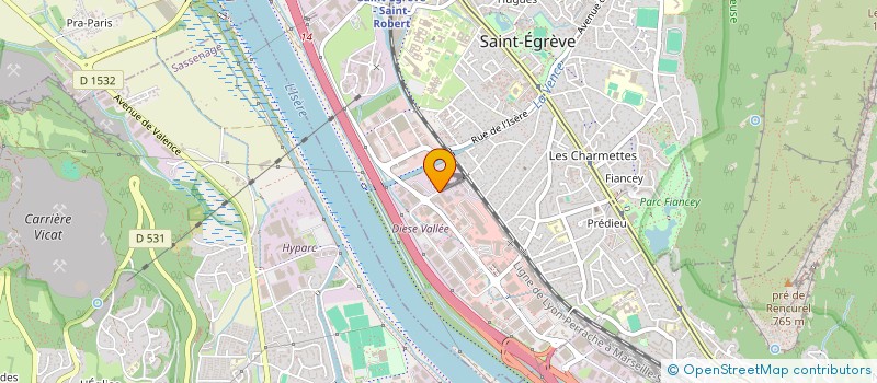 localisation de l'entreprise SOTIS 38 à SAINT-EGREVE