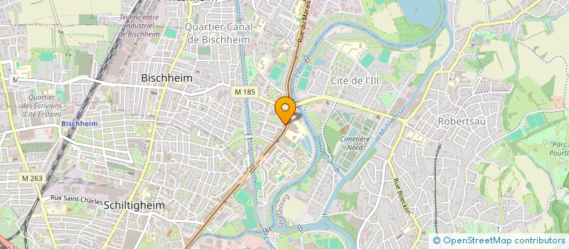 localisation de l'entreprise SOTIVE  BISCHHEIM