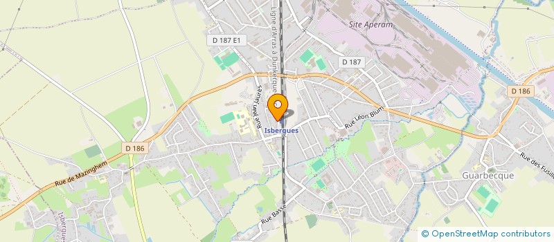 localisation de l'entreprise SOTLEIF  ISBERGUES