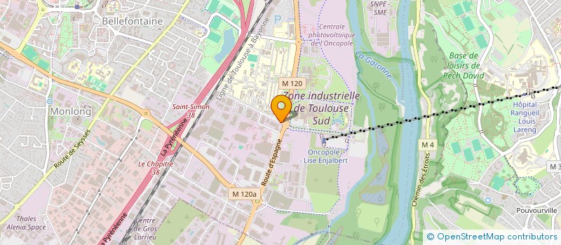 localisation de l'entreprise SOTOLENE SA à TOULOUSE