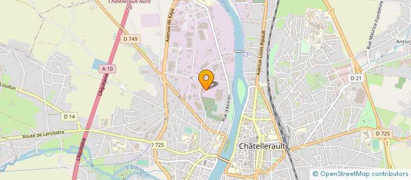 localisation de l'entreprise SOTOMET à CHATELLERAULT