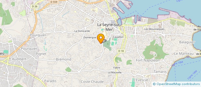localisation de l'entreprise SOTON IMMO à LA SEYNE-SUR-MER