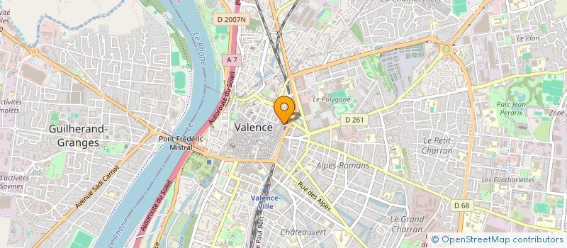 localisation de l'entreprise SOTON PERE ET FILS à VALENCE