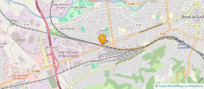 localisation de l'entreprise SOTRA  BRIVE LA GAILLARDE