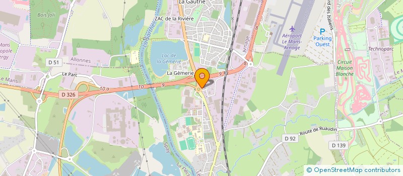 localisation de l'entreprise SOTRA MODAL  ARNAGE